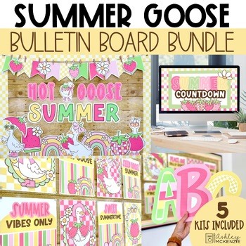 End of Year Bulletin Board Bundle: Silly Goose Summer Bulletin Board Letters