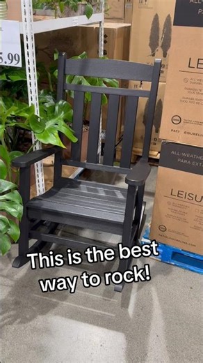 Costco has the most amazing outdoor rocking chair! #costcoshopping #rockingchair