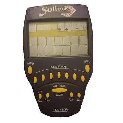 1999 Radica Solitaire Handheld Electronic Card Game Big Screen, Tested Video | eBay