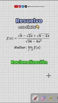 🔥Let's solve this limit using rationalization #calculus #math #limits