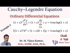 MA3303 | Ordinary Differential Equations | Cauchy Legendre Type 2 I Probability and Complex Function