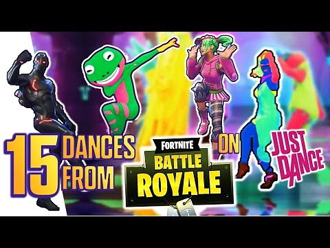 15 FORTNITE dances/emotes on JUST DANCE