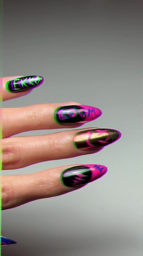Stunning Jinx Arcane Nail Design Inspiration