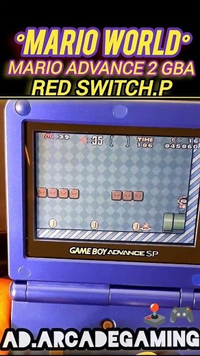 Super Mario Advance 2 Red Switch Palace - Nintendo Game Boy Advance SP (GBA)