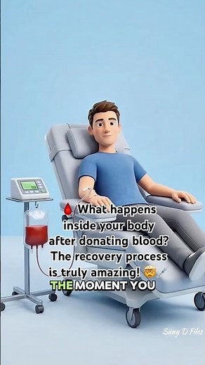 🩸 What happens inside your body after donating blood? The recovery process is truly amazing! 🤯💉