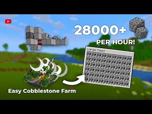 Minecraft 1.21+ Easy Cobblestone Farm Tutorial - Fully Automatic