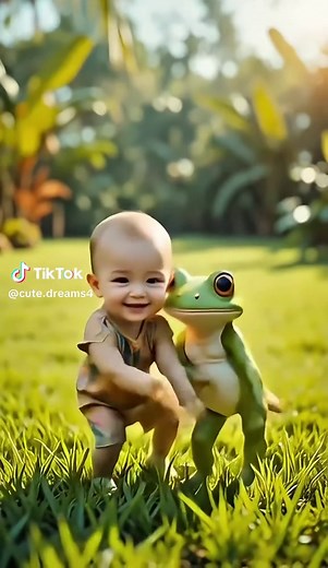 Cute Dreams | BABY VIDEOS (@cute.dreams4) - Cute baby and Frog #cutebaby #kidsoftiktok #babydance #forkids #bebêsdotiktok #kidsdance #infantil #funnybaby #crazyfrog