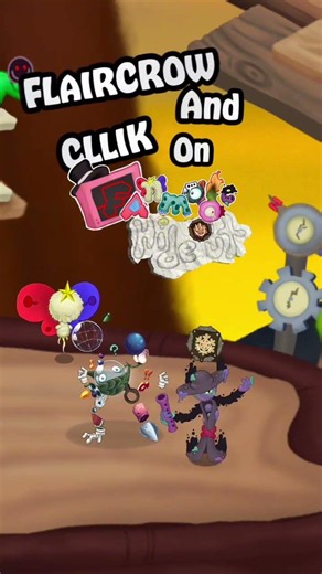 FLAIRCROW AND CLLIK ON FANMADE HIDEOUT #youtube #mysingingmonsters #msm #fanmade