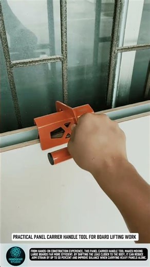 Practical panel carrier handle tool for board lifting work #tools #machine