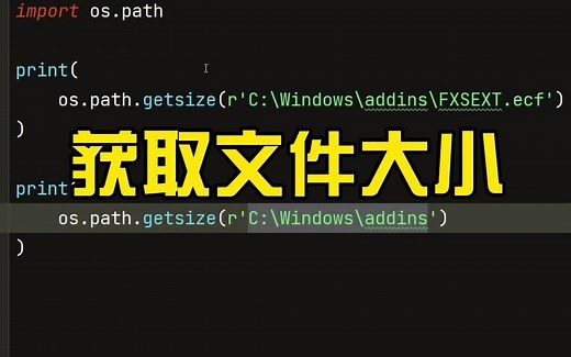 Python获取文件大小