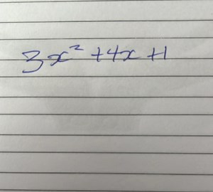 Factorize the following quadratic expression: 3x^2   4x   1... | Filo
