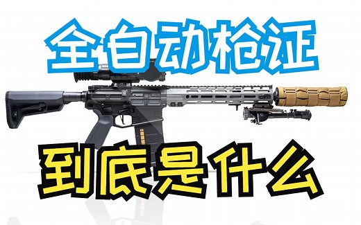 美国全自动武器执照揭秘