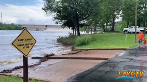 18K views · 49 reactions | Water is rising rapidly at the Bagnell Dam Public Fishing Access - Lake of the Ozarks | Lake TV | Facebook