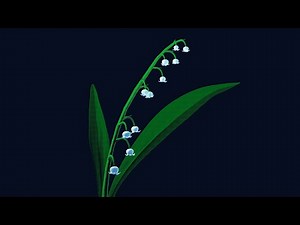 How I Made this Stylized Lily Of The Valley Flower in Blender | Art Process