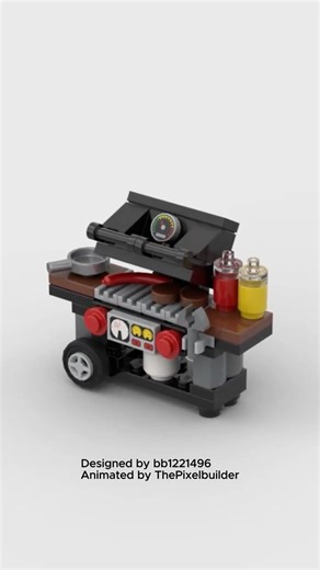 ‪@LEGO‬ Mini BBQ | 3D Animation Build