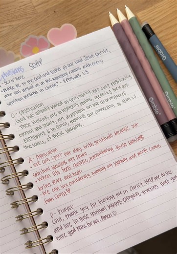 Studying Ephesians 1 with the SOAP Method