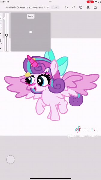 Recoloring Art of Princess Skyla with Baddie Eyelashes