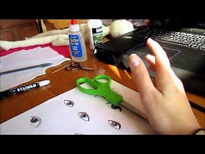 How to Make Faces on Knitted Dolls Part 01--Cut and Paste Method