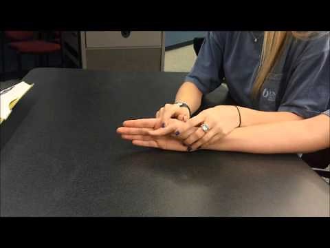 manual muscle testing (thumb)
