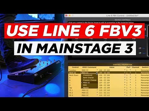 How to use the Line 6 FBV3 in MainStage 3