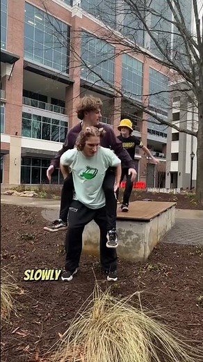 DOUBLE PIGGYBACK SLIDE CHALLENGE! 😱