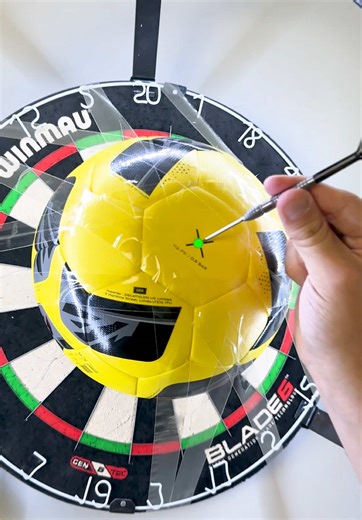 Darts Trickshots to Hit a Football Valve
