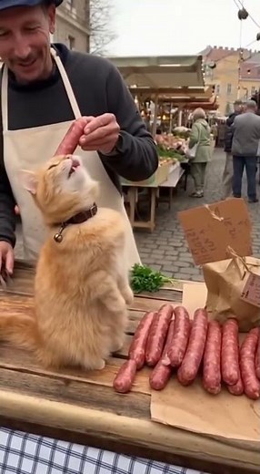 Die Wurstkatze – Der frechste Kunde auf dem Markt