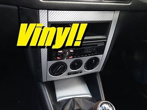 How to Vinyl wrap car interior trim pieces