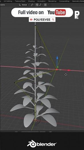 How to Create Plants #blender #blendertutorial #polyeevee