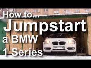 HOW TO JUMPSTART A BMW 1 SERIES F20 F21 where is the battery. battery in boot