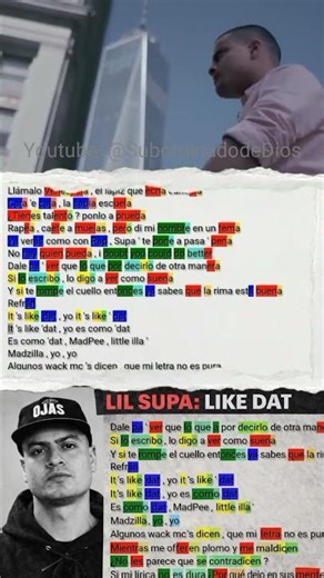 #lilsupa Like Dat #rimas #metricas #rap #hiphop #raplatino #canserbero #music #poesía #rapper #real