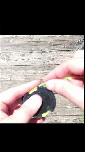 How to load a string trimmer with ONE piece of line
