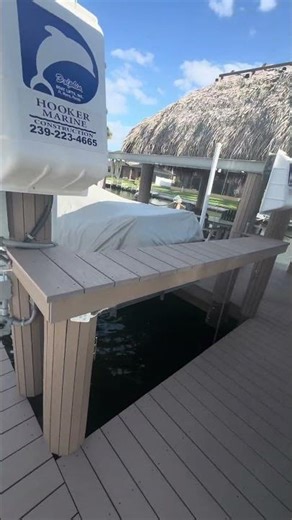 Custom Dock and Tiki (check out the bar rails!)