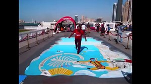 19K views · 25 reactions | Fly the 35 | Dubai Guinness World Record 3D STREET PAINTING by Gennaro Troia "Step into the DREAM" www.madonnari.org | Street Painting Italia 3 | Facebook