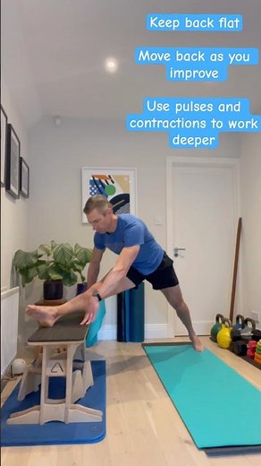 Hamstring work off bench #40strong #flexibility #stretching #mobility