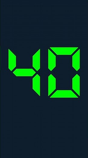 40 seconds digital timer