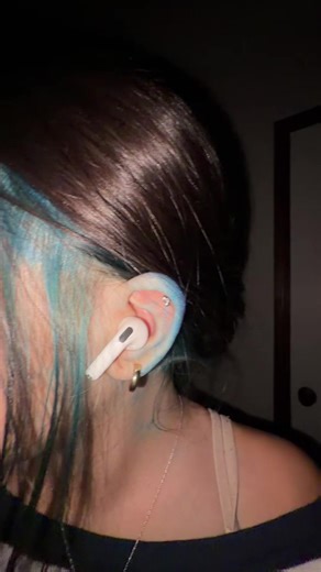 Purple & Pink Dyed Hair with Blue Accents