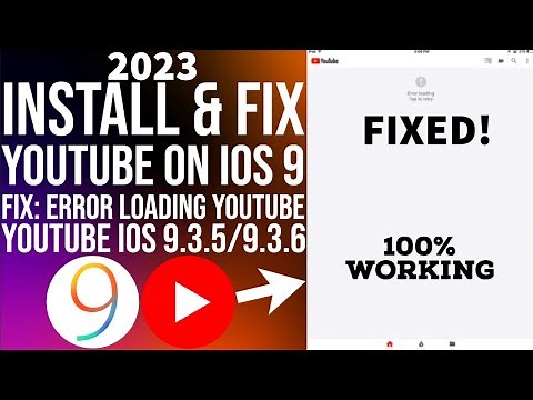 [NEW] Fix Error Loading Tap to Retry YouTube iPad / iPhone | Fix YouTube iOS 9.3.5 / 9.3.6 | 2023