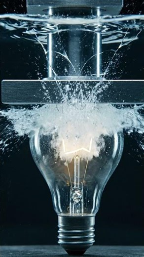 Light Bulb Underwater! Shatter, Bubbles, and Perfect Slow-Motion Crush 💡🌊