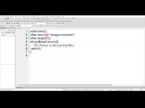 Strcpy standard library string function program