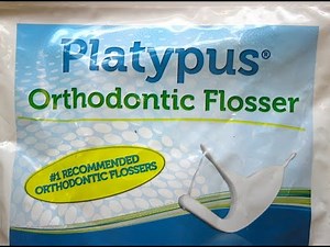 BEST way to floss with braces! Platypus Flosser