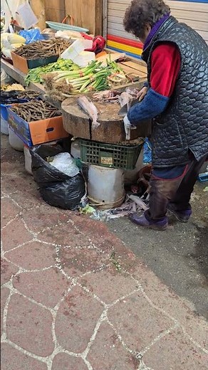 수원 지동시장 동태포 뜨기 (#유미유미티비#가수고유정.행복한사람#shorts)