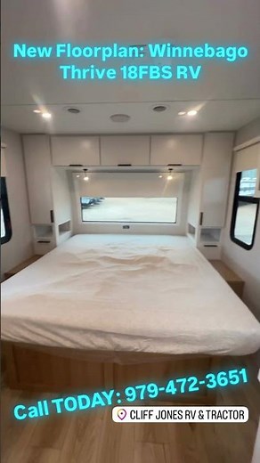 BRAND NEW LINE From Winnebago: The Gorgeous 2026 Winnebago Thrive 18FBS Front Bedroom Travel Trailer