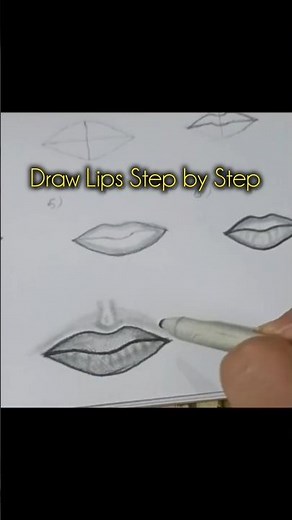 How to Draw Lips Step by Step | Easy Lips Drawing Tutorial for Beginners | Fusion Talent Junction