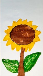 simple sunflower drawing 👍 #art #artandstory #easydrawing #sunflower