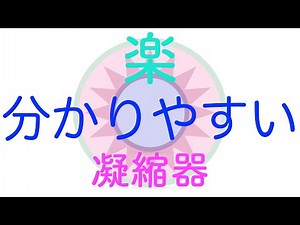 分かりやすい（凝縮器）イメージと数字の融合