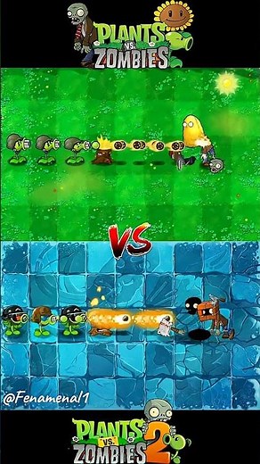 PVZ1 vs PVZ2 Team Plants vs Team Zombie u #pvz2 #plantsvszombies2