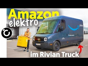 On the road in Amazon's RIVIAN van - is it all electric?