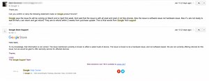 Google Support says Pixel audio issues are related to the hardware, not software; no refunds offered