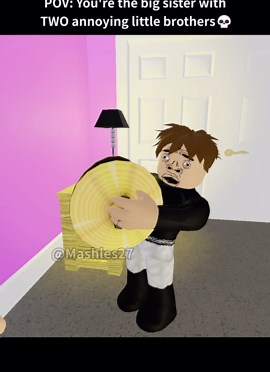 When you have TWO annoying little brothers😭💀 #fyp #roblox #robloxanimation